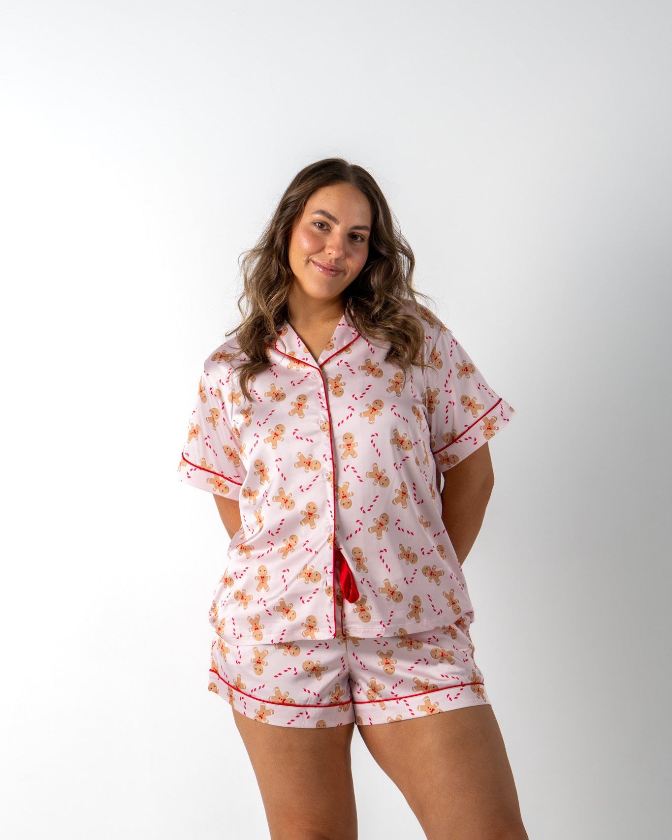 Gingerbread Satin Pyjamas