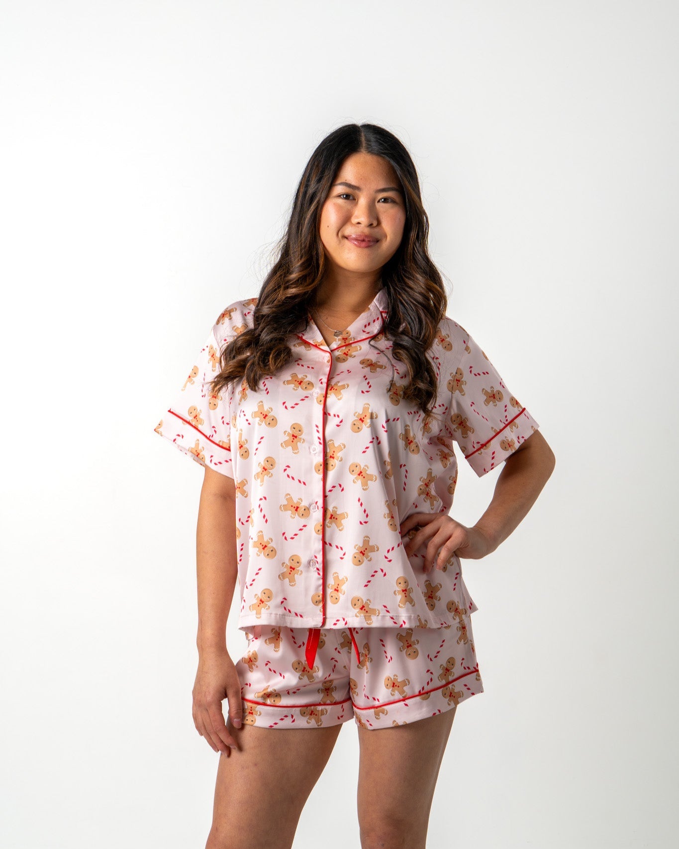 Gingerbread Satin Pyjamas