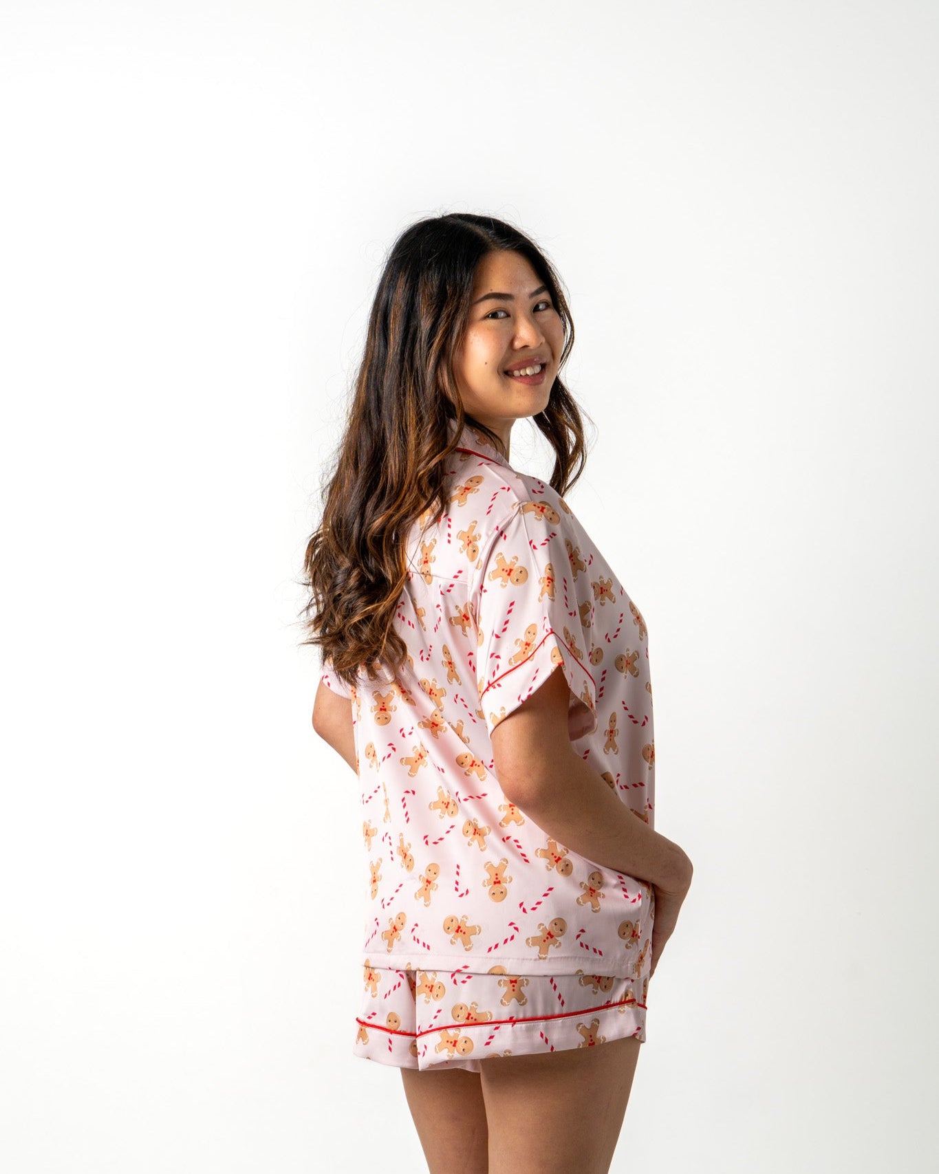 Gingerbread Satin Pyjamas